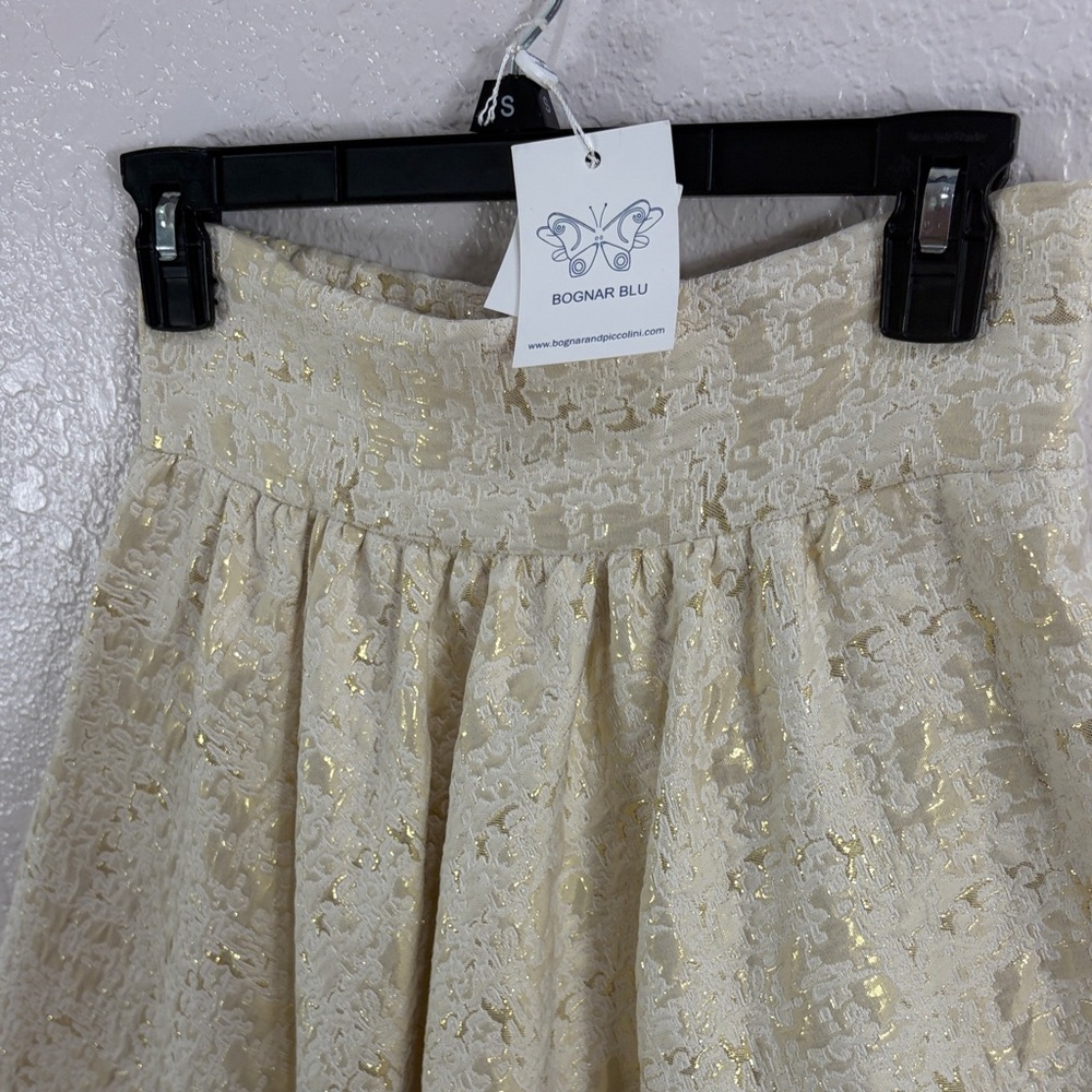Bognar and Piccolini Bognar Blue,Size XS,Elegant Cream Maxi Skirt - Picture 3 of 17